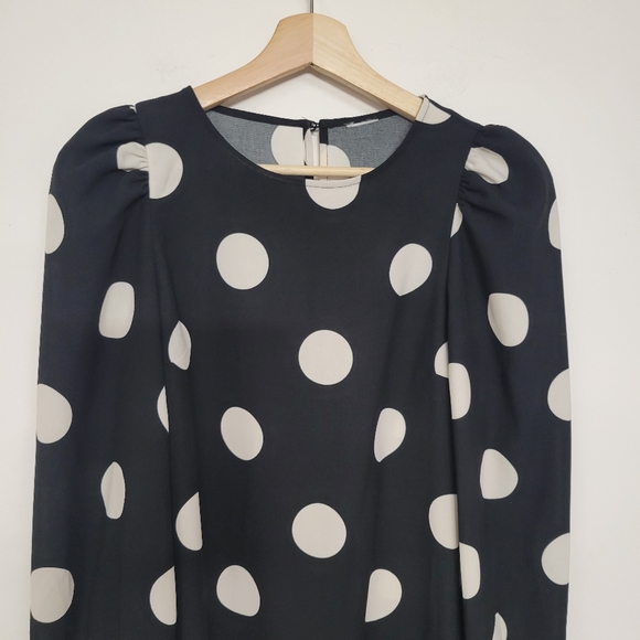 H&M Polka Dot Dress midi, Size Xs. - Picture 4 of 10